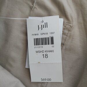 JJill Washed cotton khakis NWT